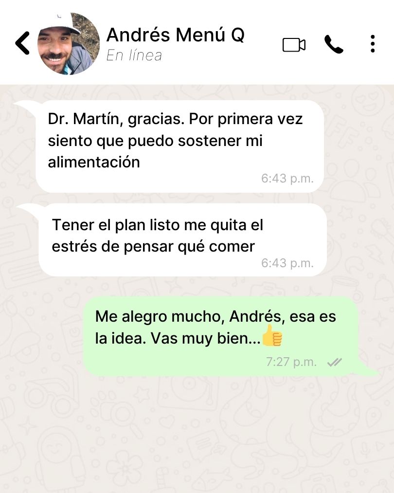 Dr. Martin Quiros Testimonio Menú Q
